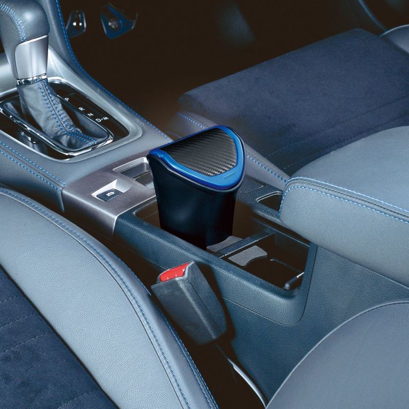 DZ368 ゴミ箱 ボトル型 カーボン調 ブルー | カーメイト 公式