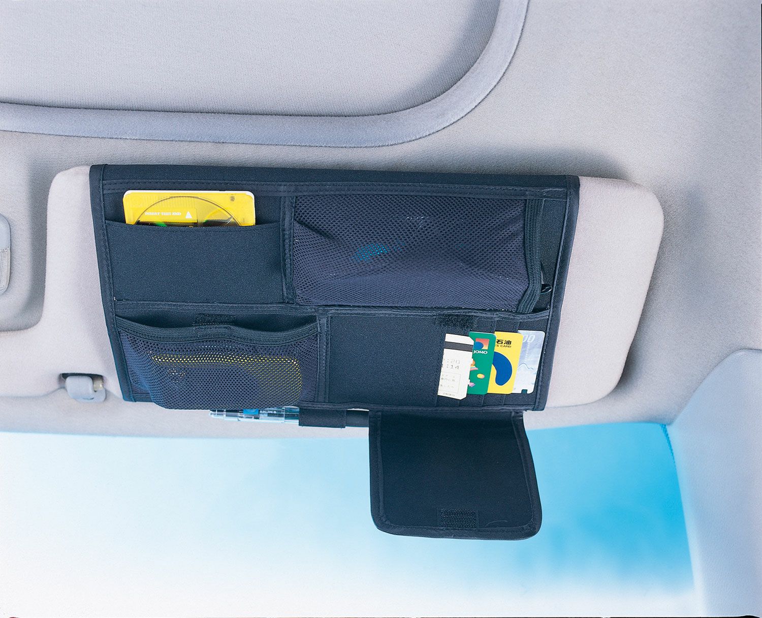 Cz35 サンバイザーポケット2 ブラック カーメイト 公式オンラインストア本店