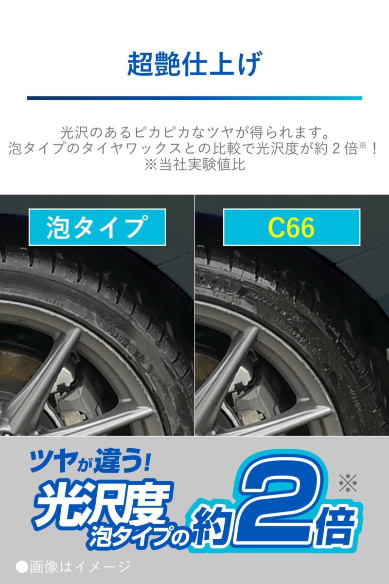 カーメイト - C66 ブライトマジック 超艶タイヤWAX 耐久強化