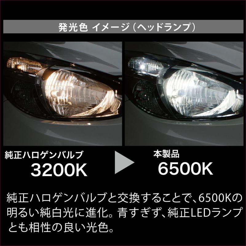 市場 エントリーでポイント5倍 LEDヘッドライトC3600 車用 6000K カーメイト GIGA