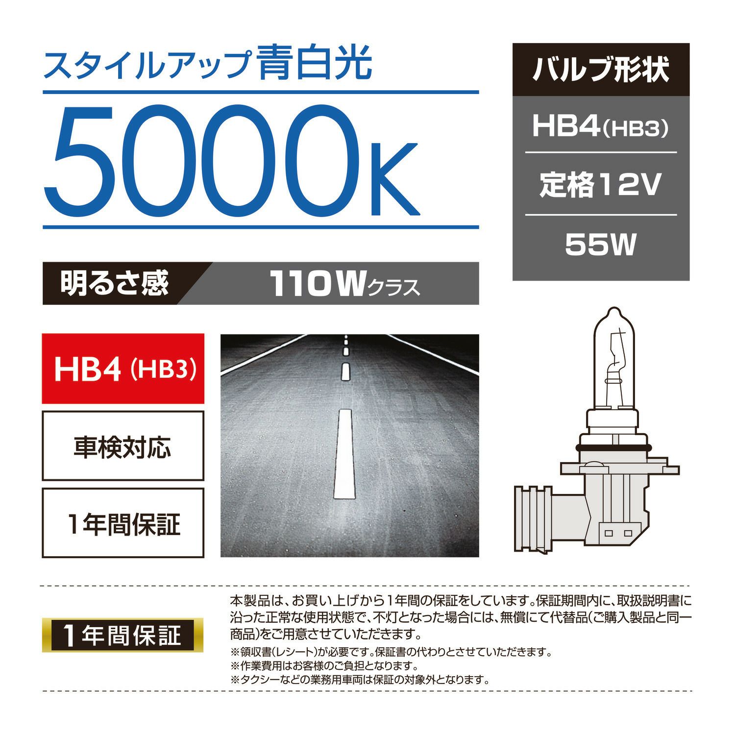カーメイト BD629N ザ・ブループラス5000K HB4/3 giga carmate