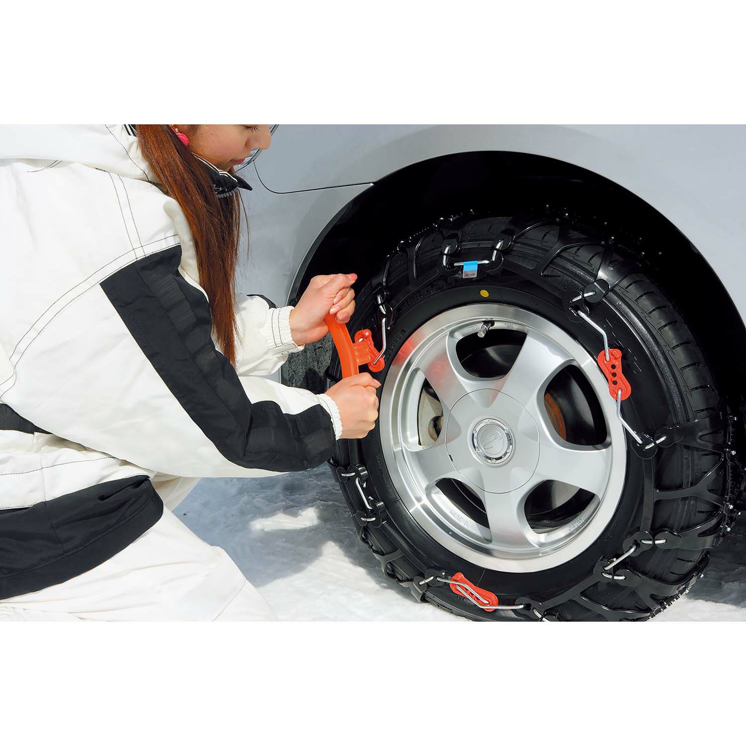 QE14 非金属タイヤチェーン バイアスロンクイックイージー (R80