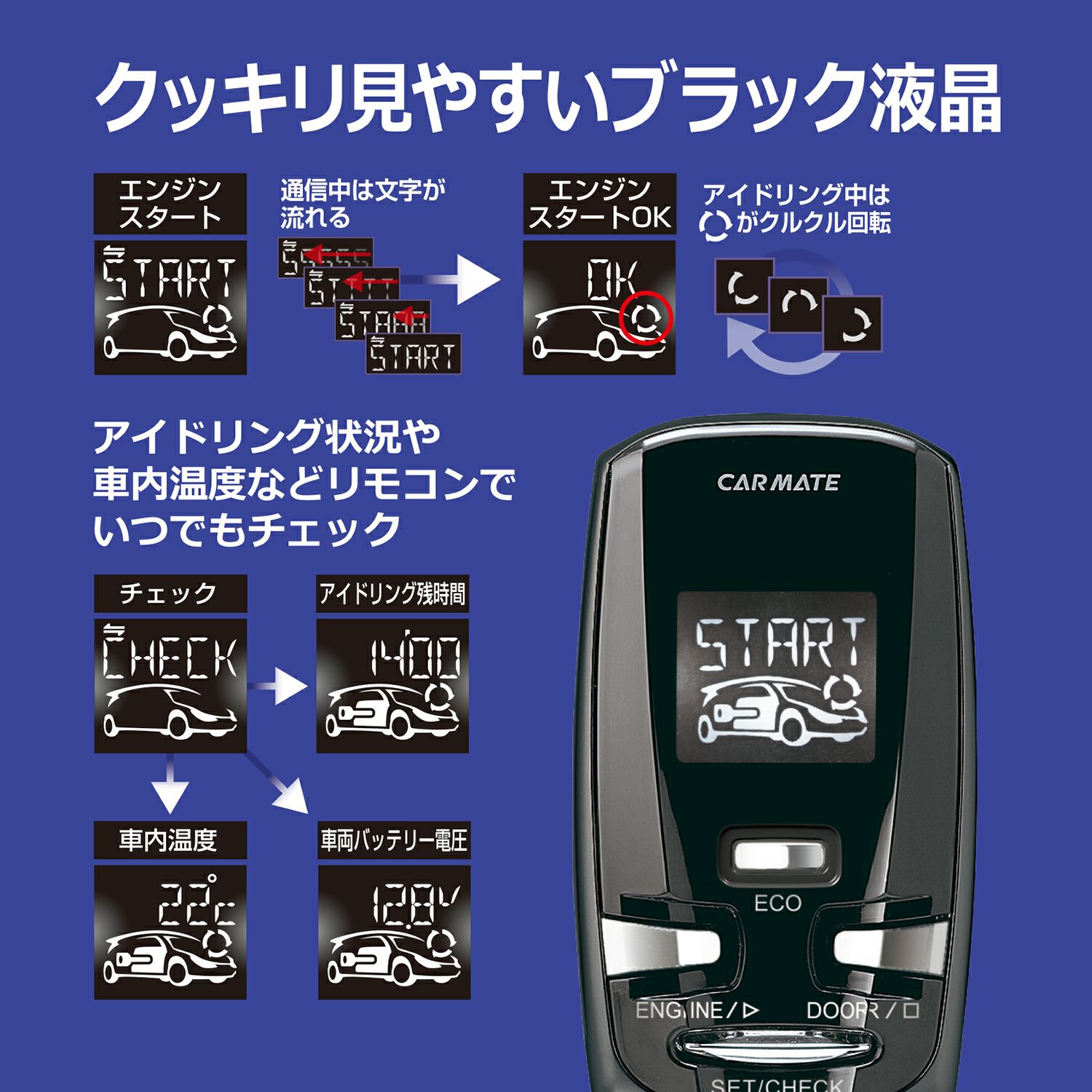 TE-W9100 リモコンエンジンスターター W9100 | カーメイト 公式  
