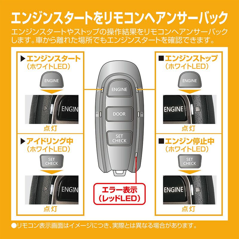 ファッション カーメイト エンジンスターター アンサーバック 機能搭載 プッシュスタート車用 TE-W52PSB 黒 gts.com.pe