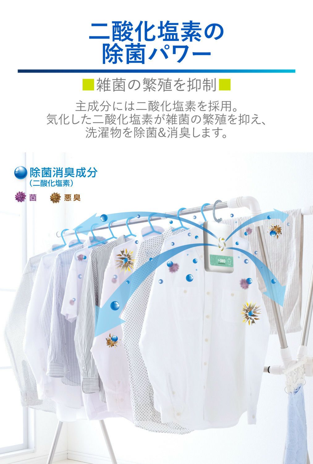 DSD42 ドクターデオ 部屋干しの除菌 掛けタイプ | カーメイト 公式