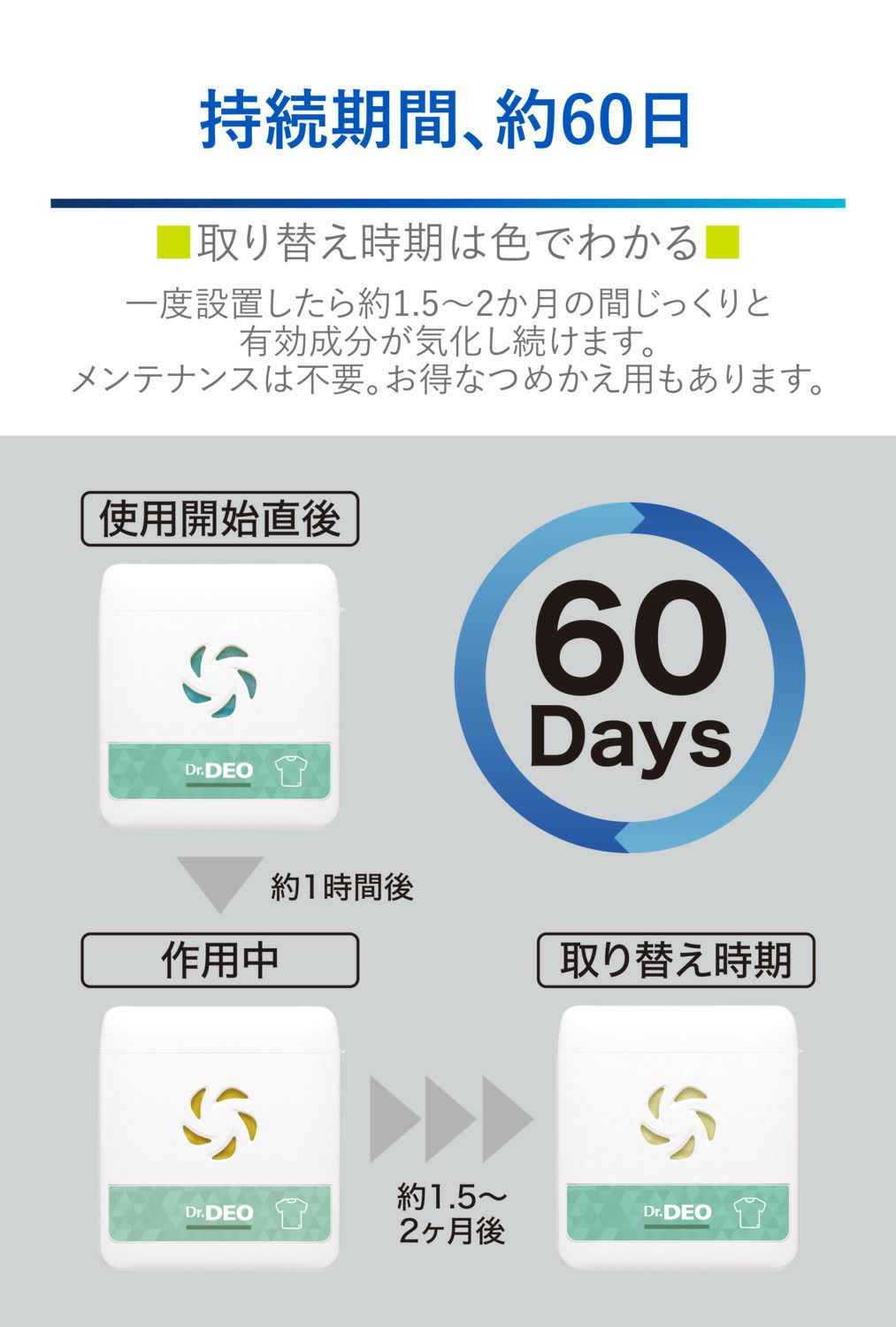 DSD42 ドクターデオ 部屋干しの除菌 掛けタイプ | カーメイト 公式