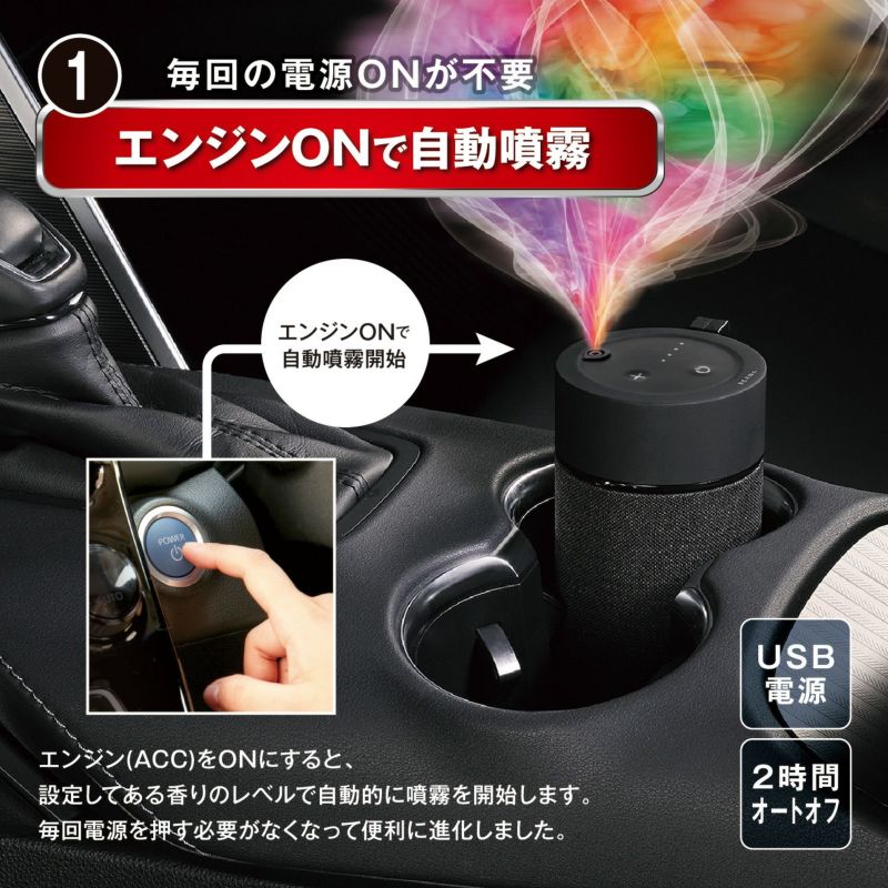 L10004 ブラング 噴霧式フレグランスディフューザー2 ブラック 