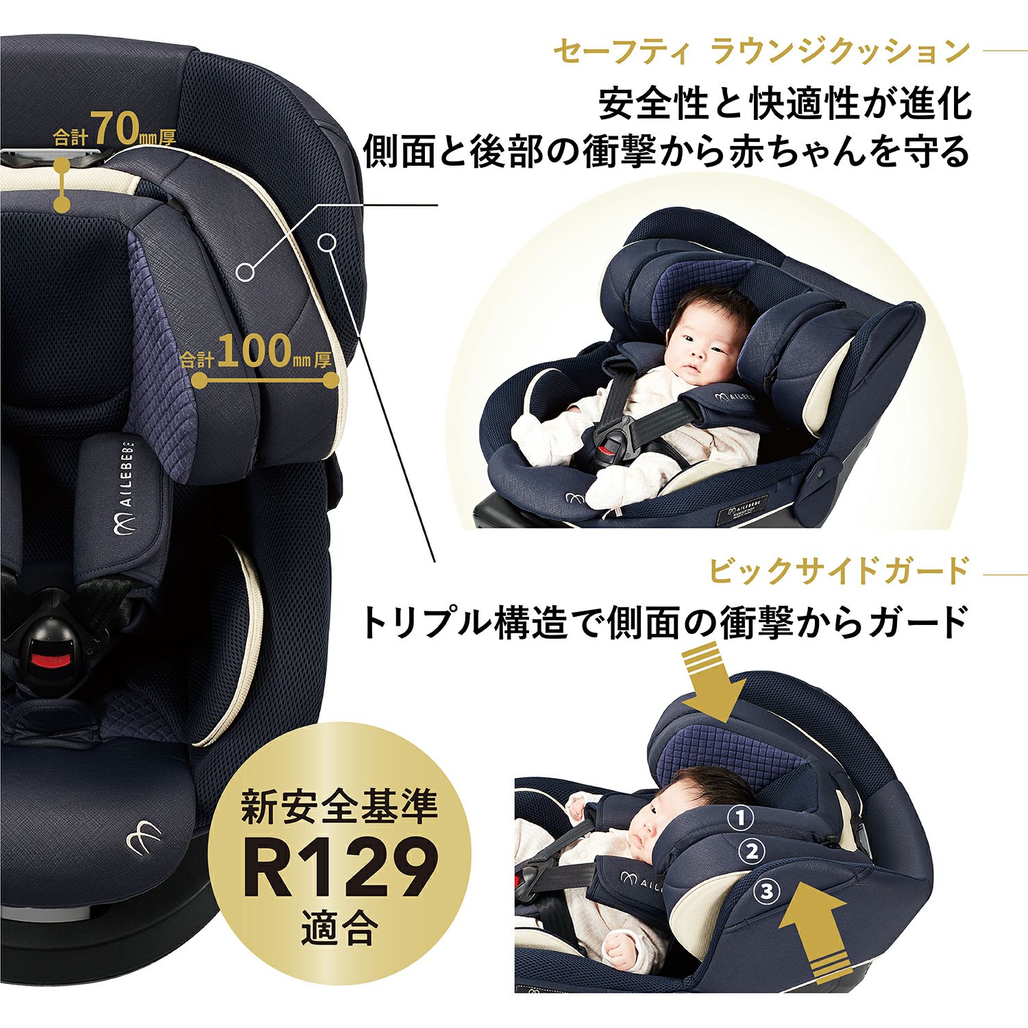 エールべべ くらべ チャイルドシート確認用ページ