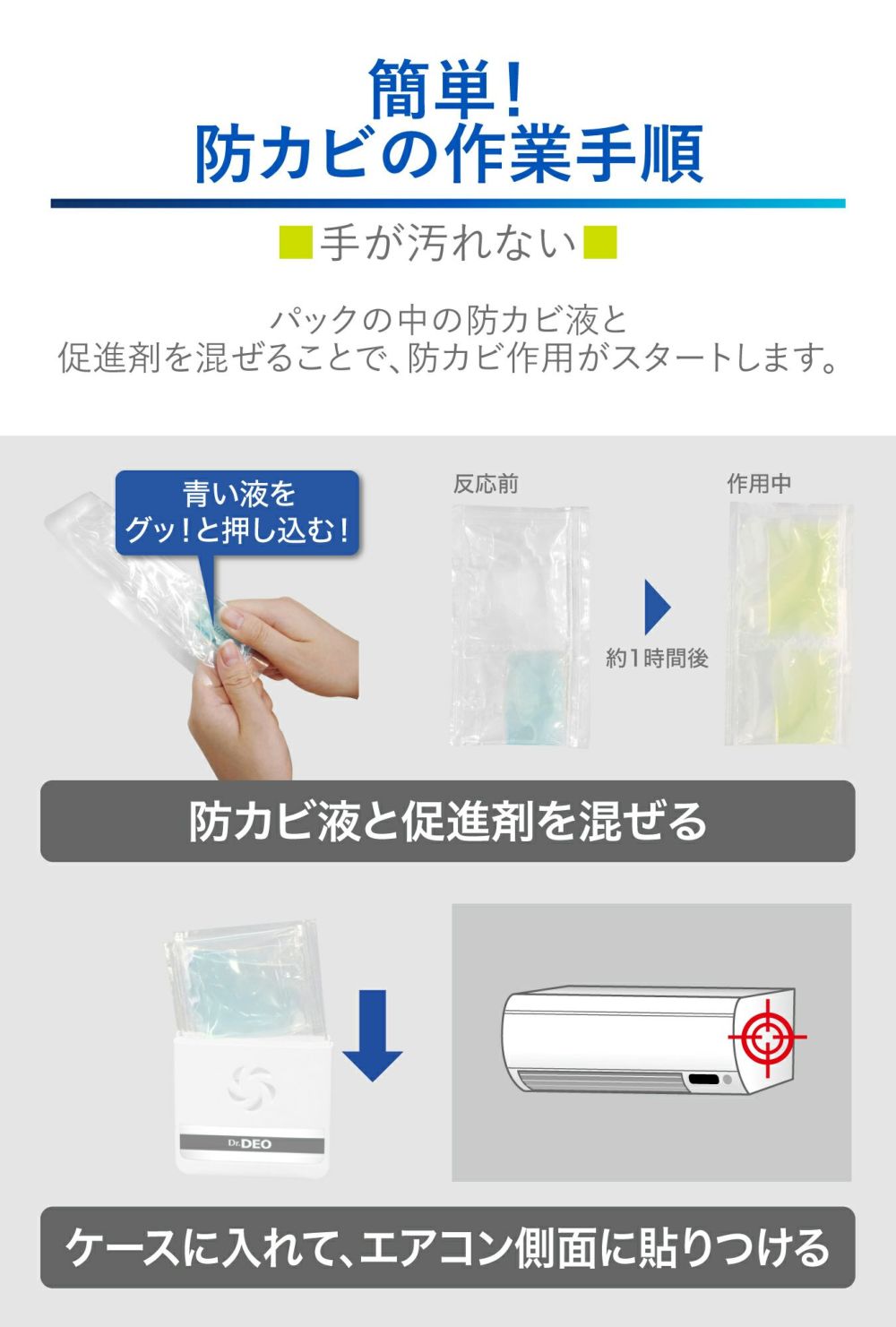 DSD22 ドクターデオ 常設タイプ 部屋のエアコン用 リフィル 無香