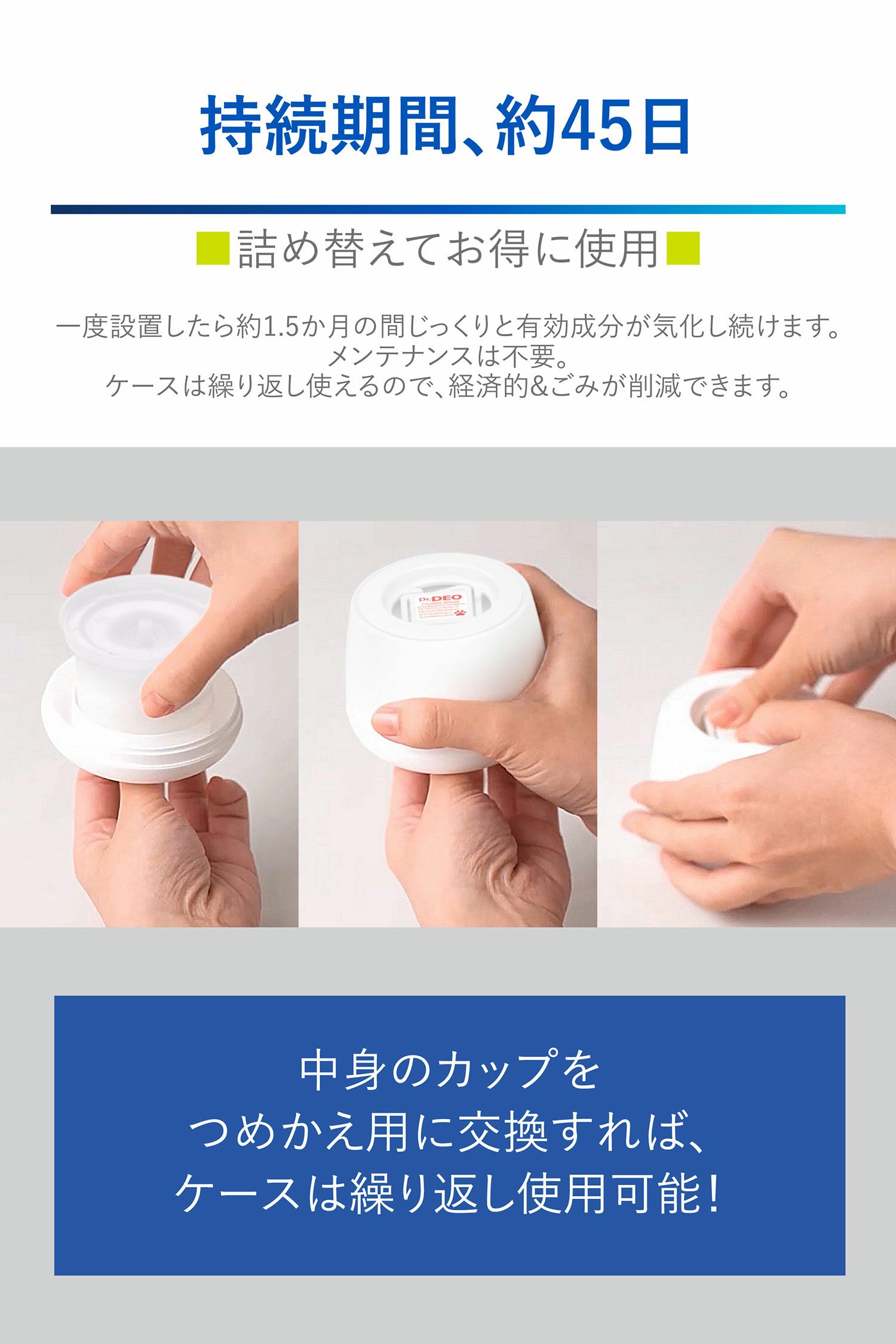 DSP6 ドクターデオ ペットまわりの除菌 置きタイプ | カーメイト 公式