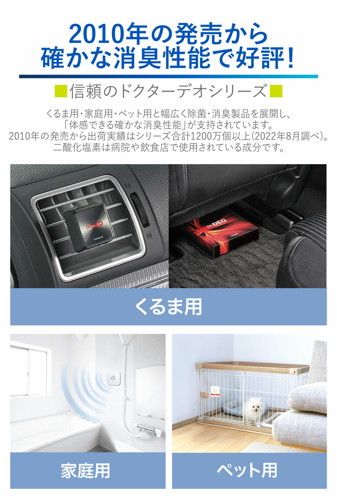 カーメイト Dr.DEO DSD54 ドクターデオ 置きタイプ 部屋用 デオプッシュ carmate