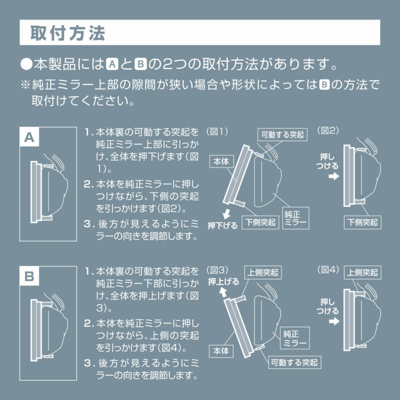 セール ミラーエッジ 取付