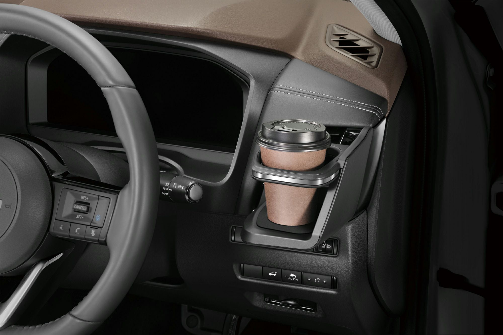 NZ855 エクストレイル専用ドリンクホルダー 運転席用 シルバー