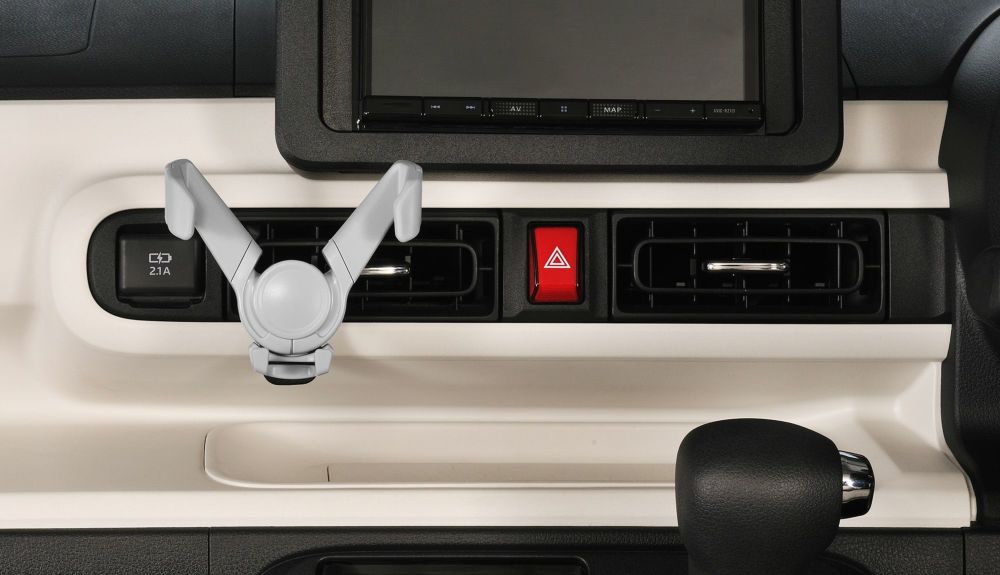 Aさん専用 SA42 スマホルダー ウィングキャッチ エアコン取り付け フォグブルー