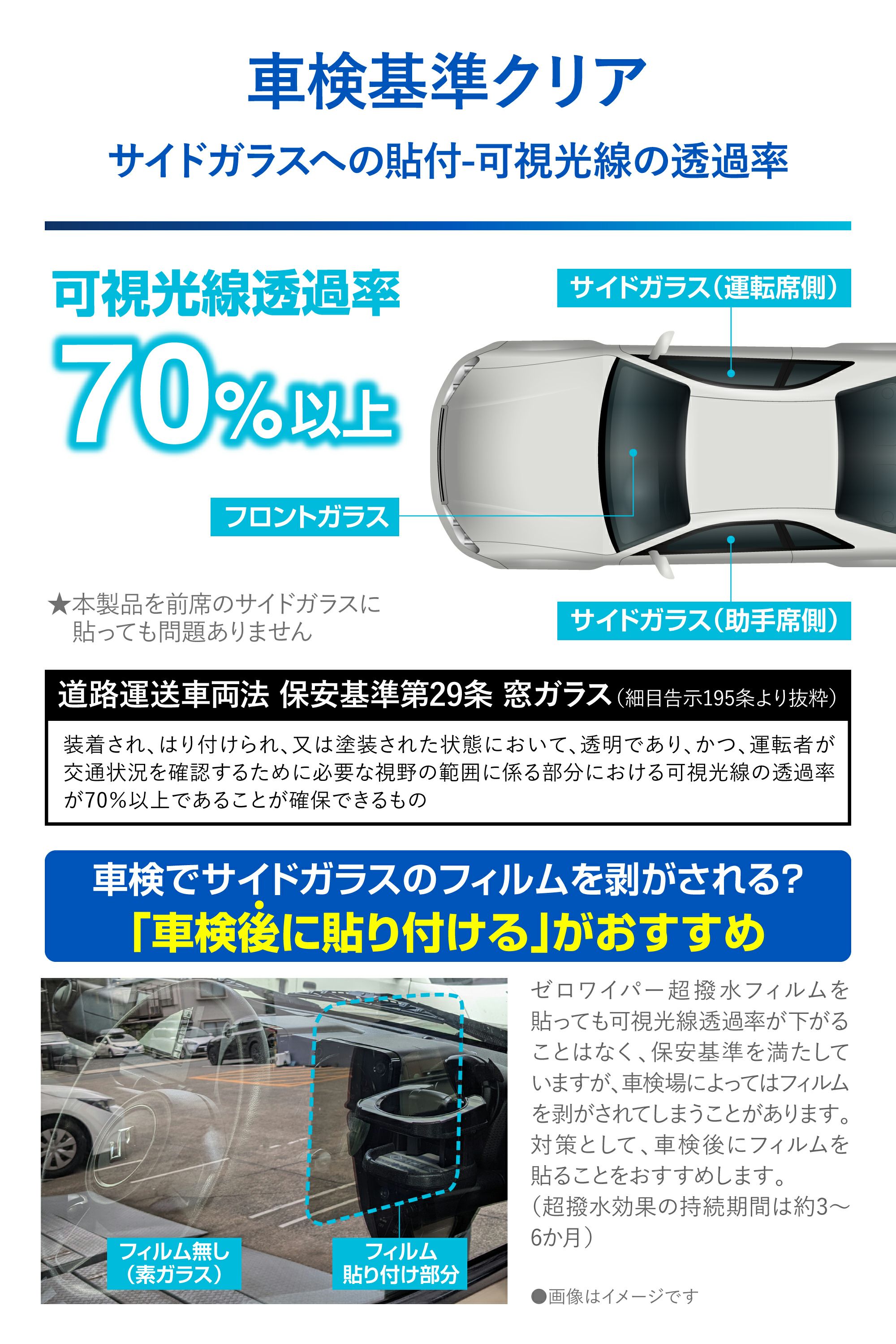カーメイト C801 ゼロワイパーフィルムタイプ 車種専用 01 carmate zerowiper